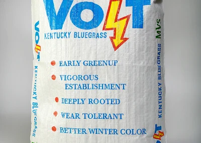 Volt bag of Kentucky bluegrass seed