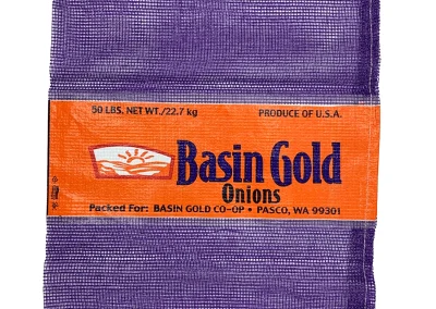 basin gold onion bag