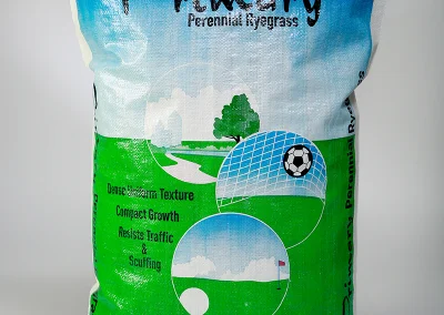 Primary bag of ryegrass seed
